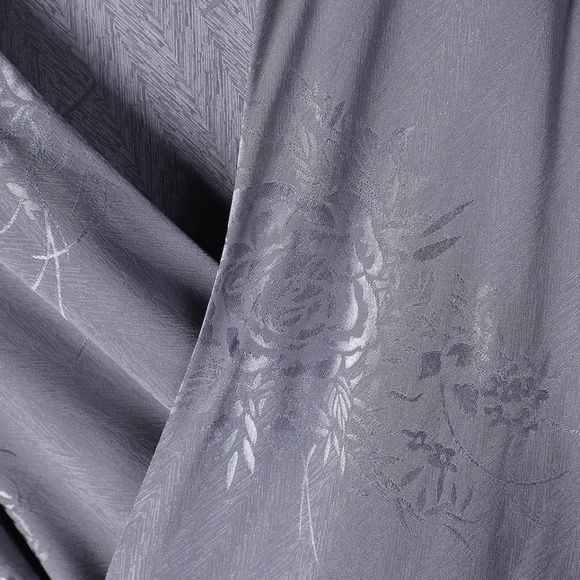 Lulus Dusty Blue Satin Puff Sleeve Tie-Top - Picture 2 of 4